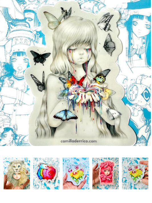 Large - large stickers, vinyl stickers, premium stickers