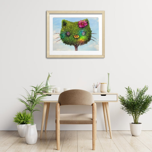 Hello Kit-Tree Holographic Textured Print