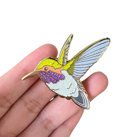 Charm Feeder Enamel Pin