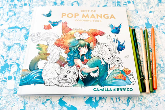 Best - Pop Manga Coloring Book, Coloring Book, Manga Coloring Book