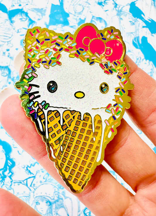 Kitty - Hello Kitty pin, enamel pin, gelato pin