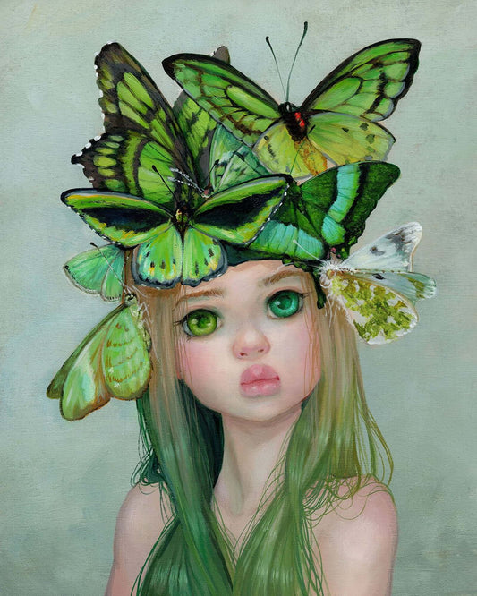 Arianwen - butterfly portrait, ethereal art, woman portrait