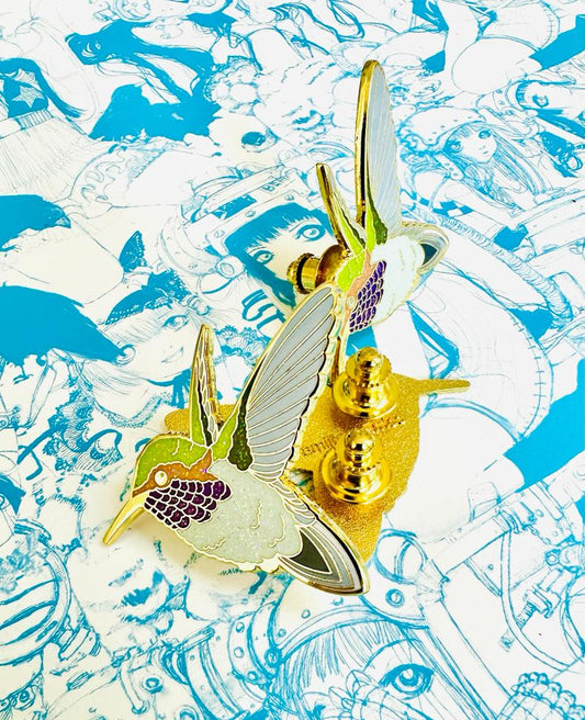 Charm Feeder Enamel Pin