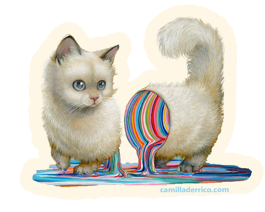 Self Paw-trait Holographic Sticker