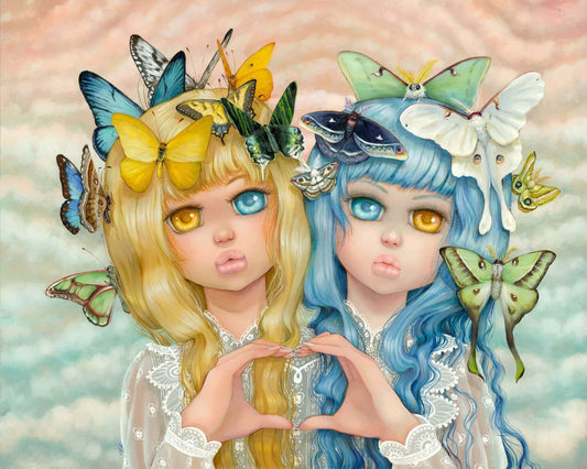 Gabi - Gemini art, astrology painting, zodiac art