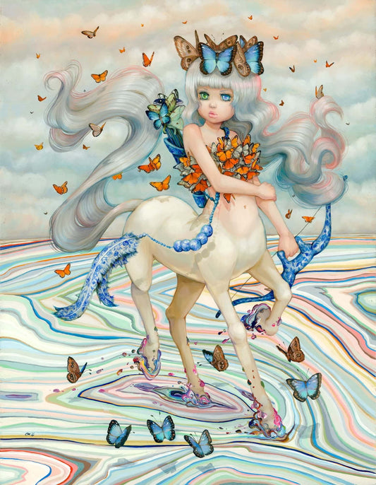 Sahana - Sagittarius art, centaur painting, astrology art print