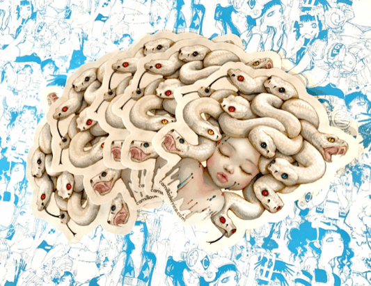 Medusa GIANT Clear Sticker