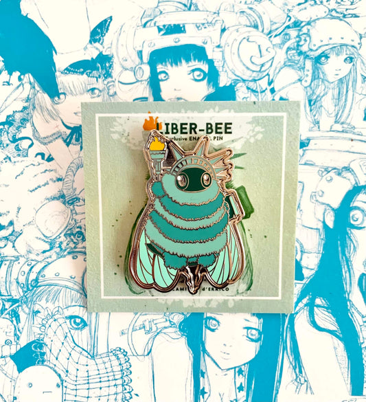 LiberBee - LiberBee Pin, enamel pin, bee pin
