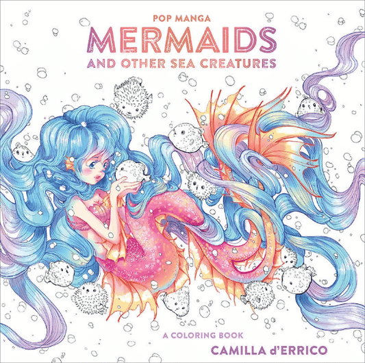 Pop - manga coloring book, mermaid coloring book, coloring book