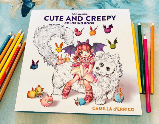 Pop - coloring book, manga coloring book, creepy coloring book