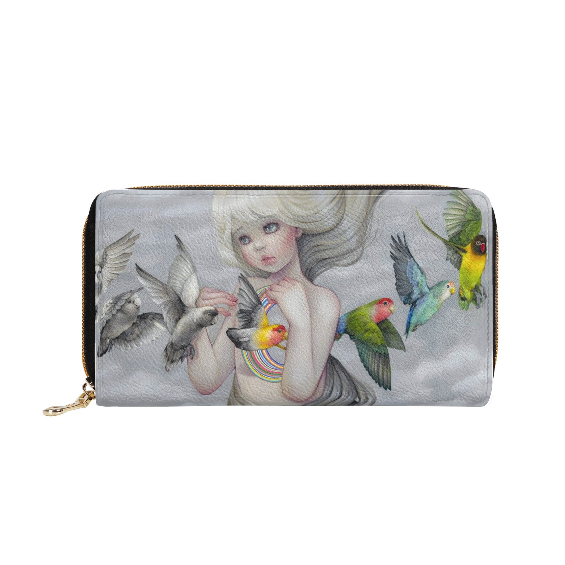 Flocks of Fortune Zippered Clutch
