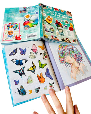 Pop - Pop Manga Stickerology, stickers, pop surrealist stickers