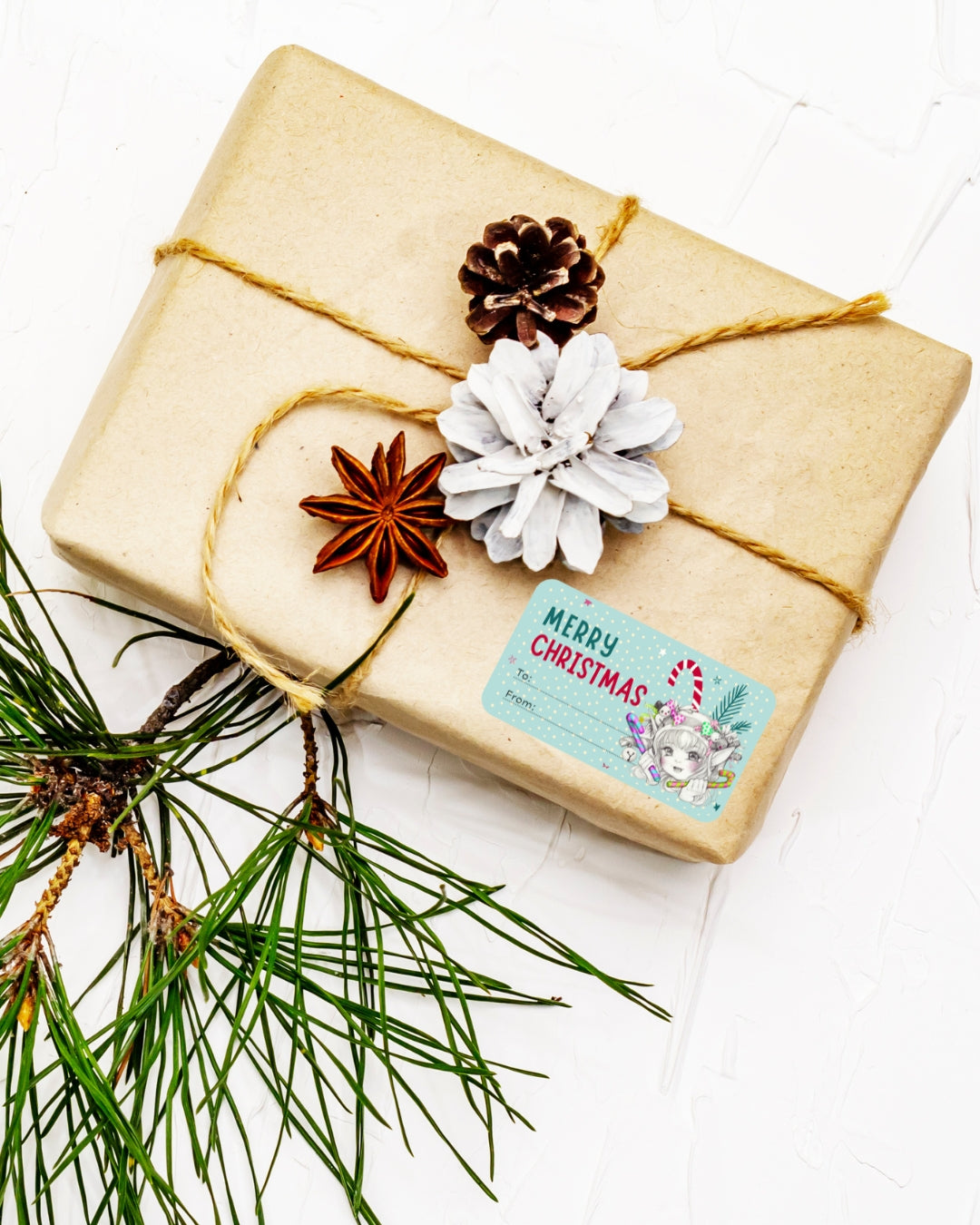 Christmas Gift Label Sticker Sheets – Holiday “To/From” Tags (Small or Large Sizes)