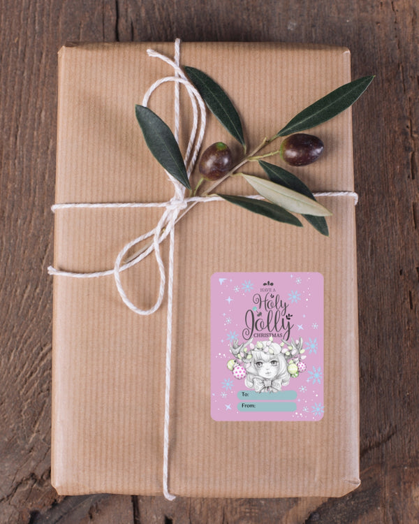 Christmas Gift Label Sticker Sheets – Holiday “To/From” Tags (Small or Large Sizes)