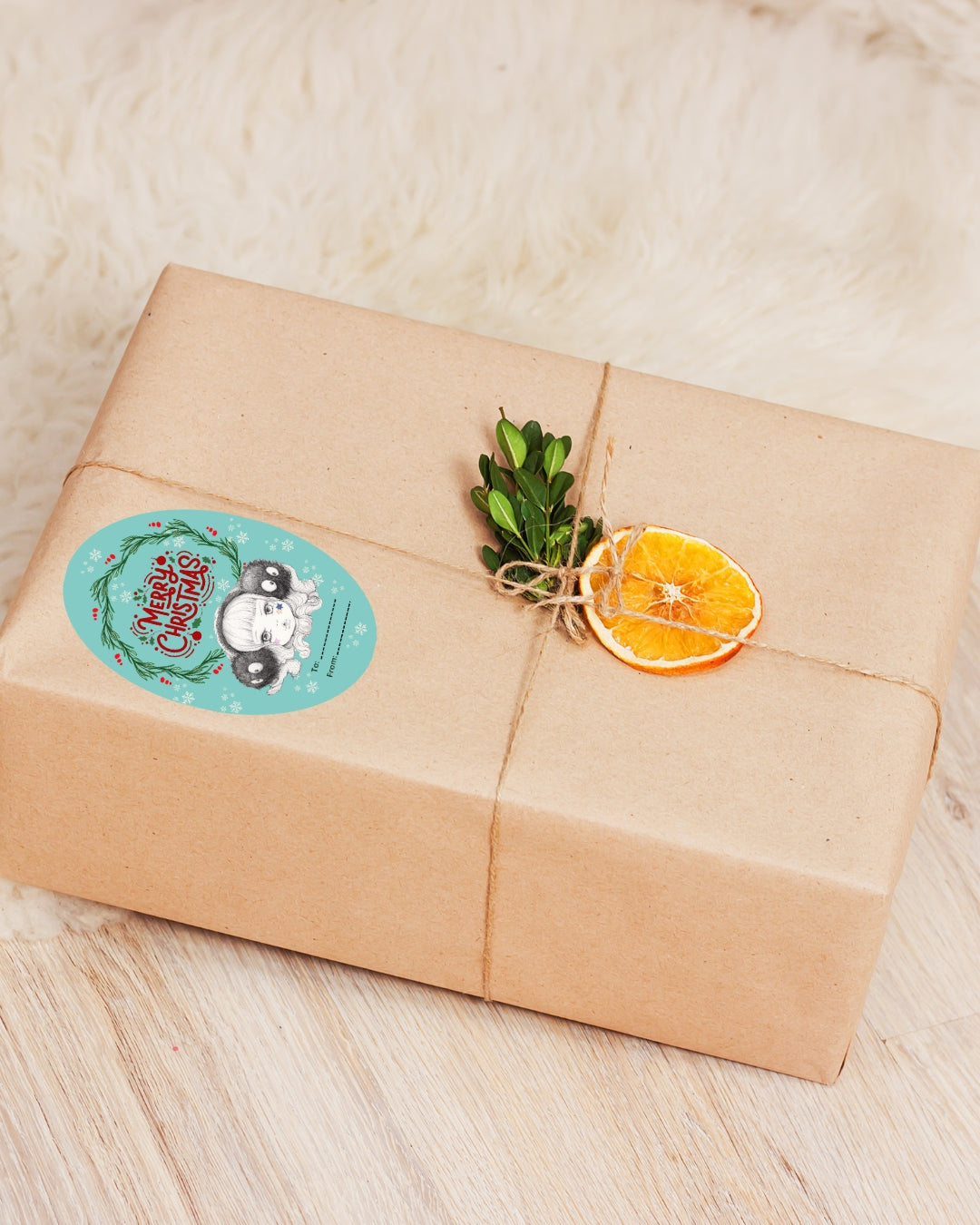 Christmas Gift Label Sticker Sheets – Holiday “To/From” Tags (Small or Large Sizes)