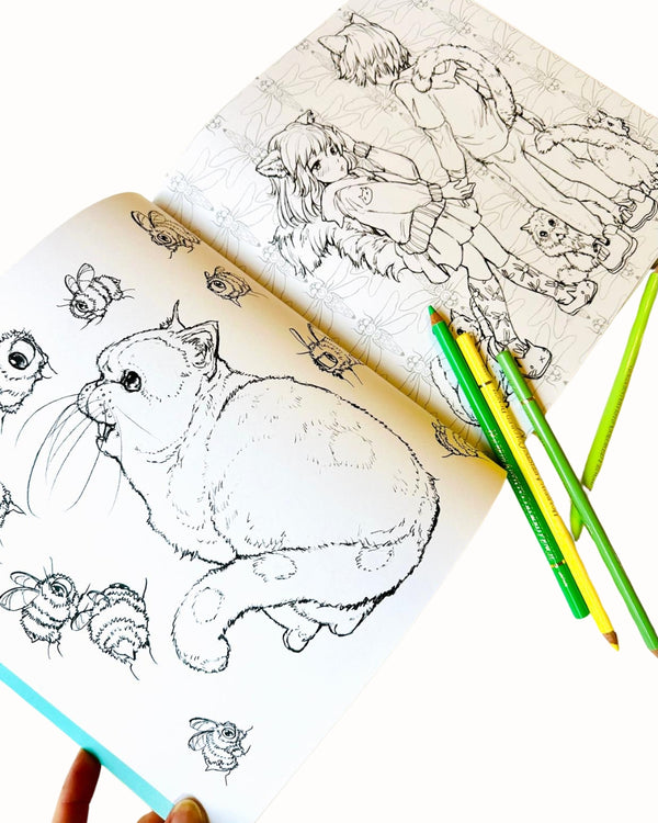 Pop Manga Catitude Coloring Book