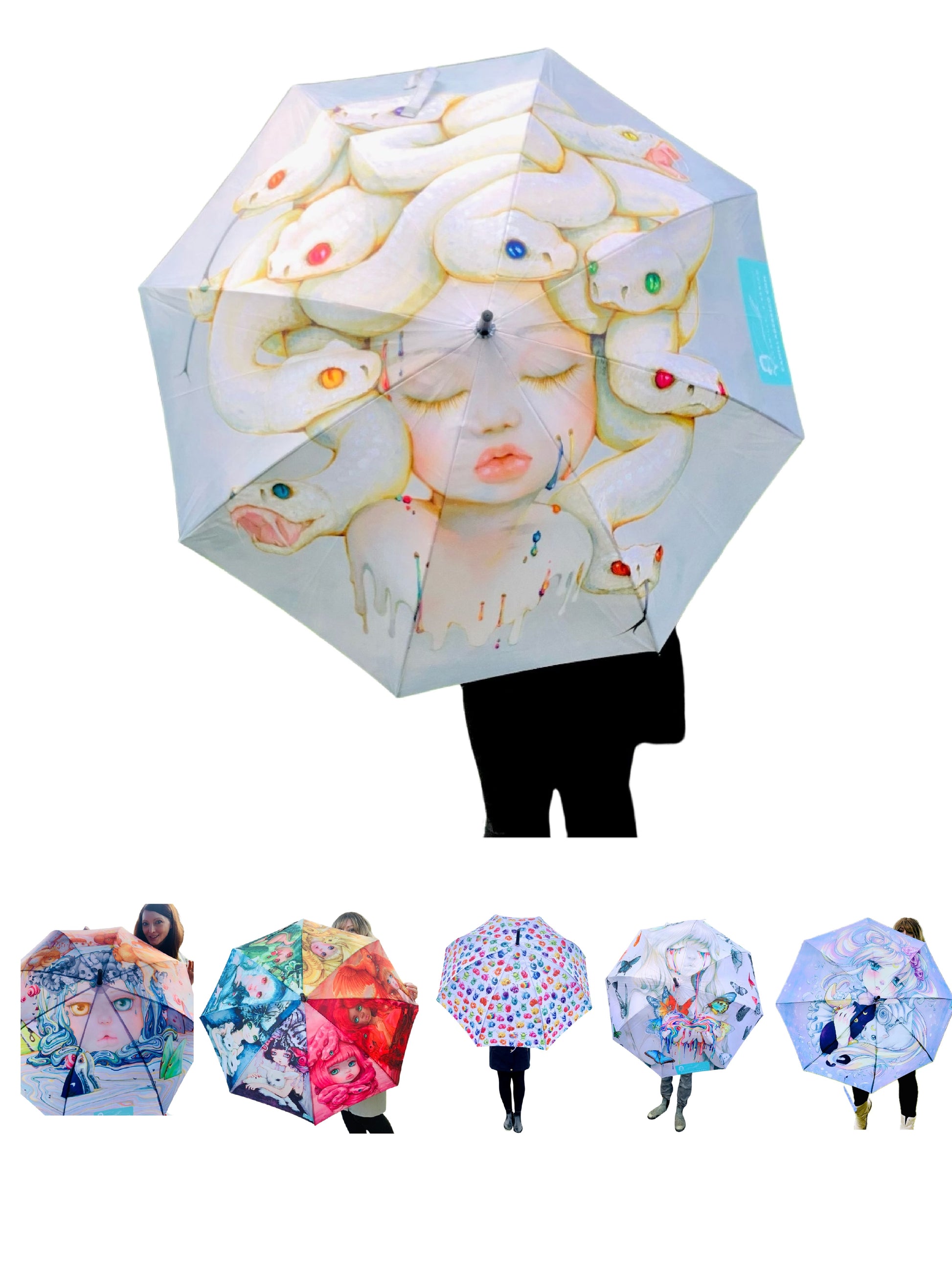 Umbrellas - artistic umbrellas, auto open umbrella, full panel print umbrella