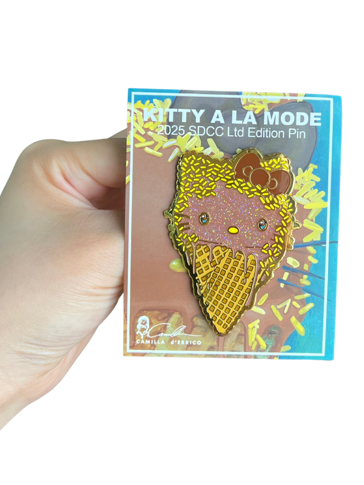 Choco Kitty a La Mode Enamel Pin