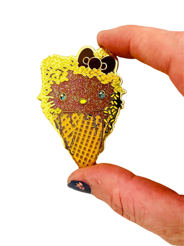 Choco Kitty a La Mode Enamel Pin