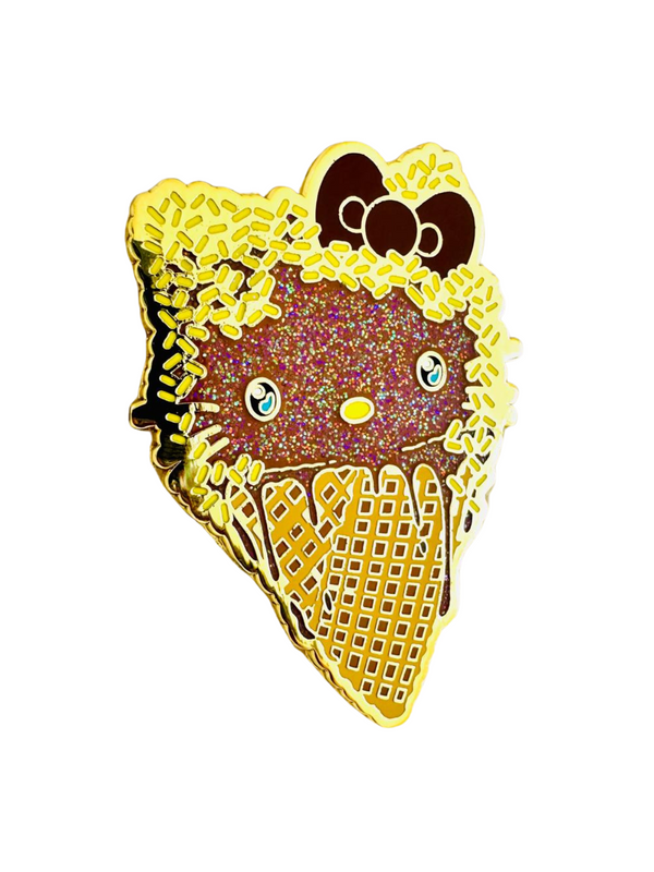 Choco Kitty a La Mode Enamel Pin