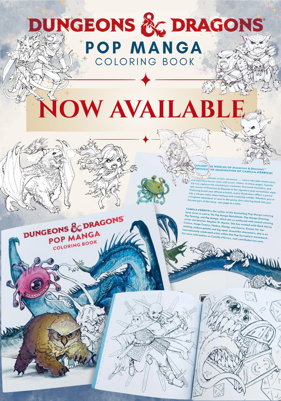 Spooktacular goodies await! Trick or treat yourself — prints, pins, books and more spooky treats from Camilla d'Errico