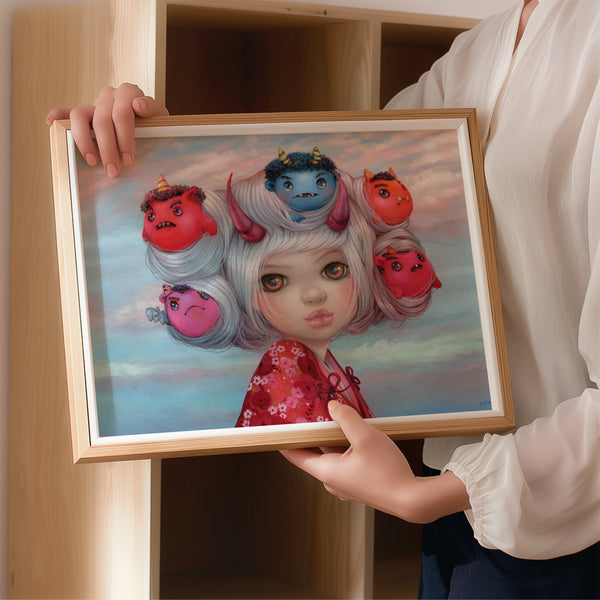 14 x 11 Devil-May-Hair