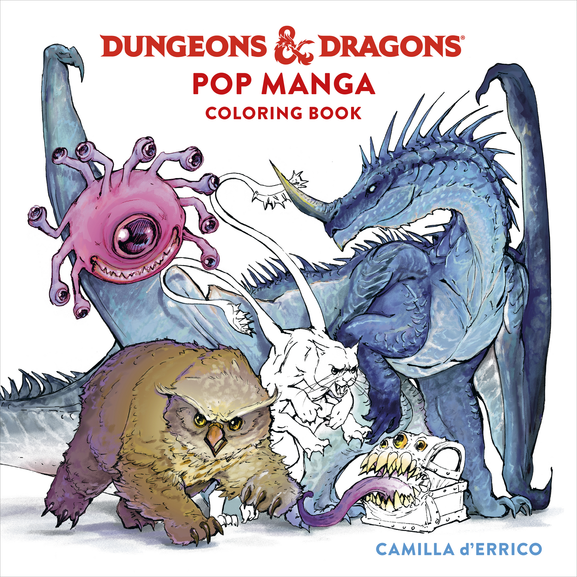 Dungeons & Dragons Pop Manga Coloring Book ✨PRE-ORDER ✨