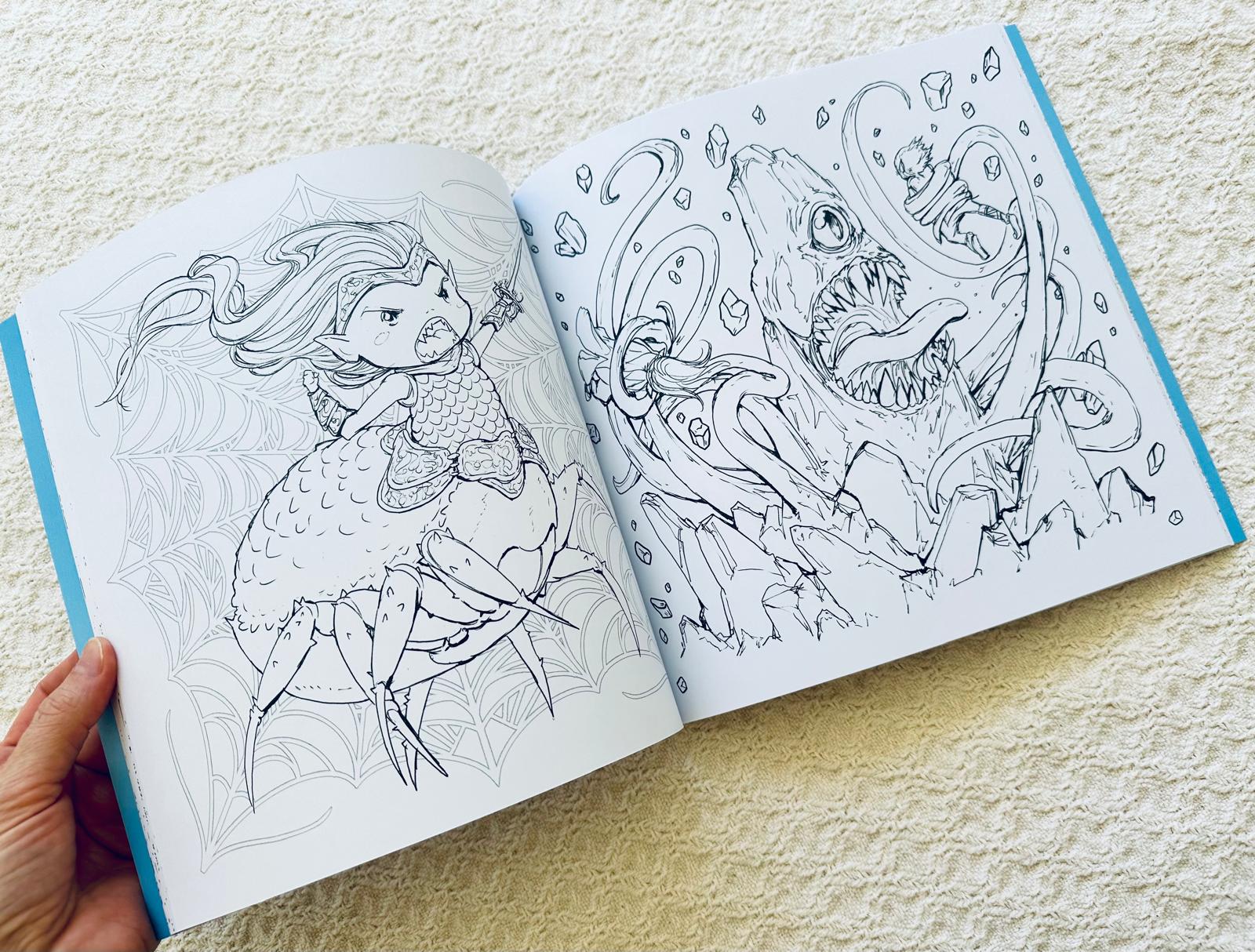 Dungeons & Dragons Pop Manga Coloring Book ✨PRE-ORDER ✨