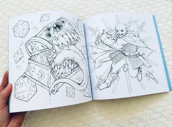 Dungeons & Dragons Pop Manga Coloring Book ✨PRE-ORDER ✨