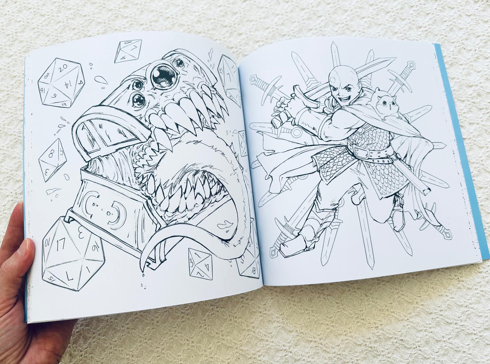 Dungeons & Dragons Pop Manga Coloring Book ✨PRE-ORDER ✨