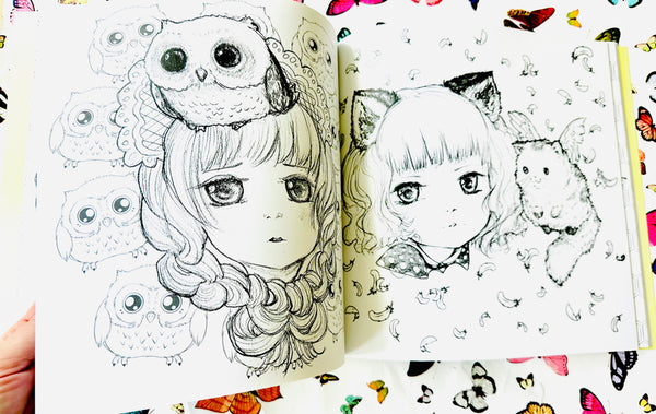 Pop Manga Flights of Fancy Coloring Book