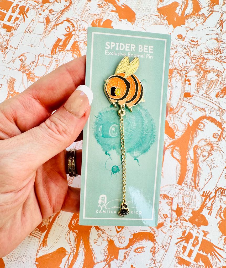 Halloween Spider Bee Enamel Pin