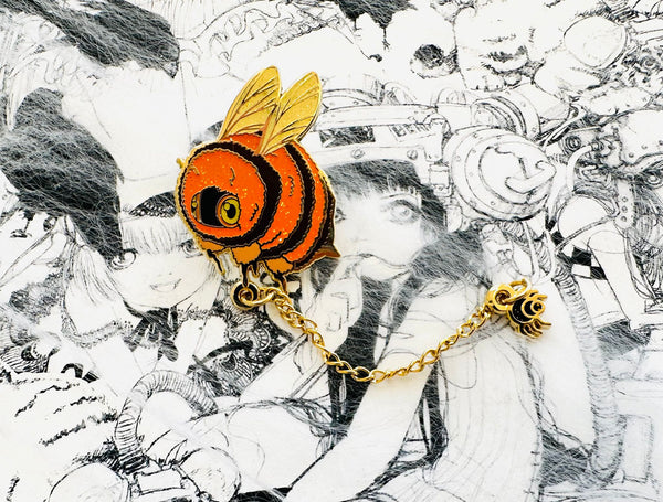 Pin de esmalte de abeja araña de Halloween