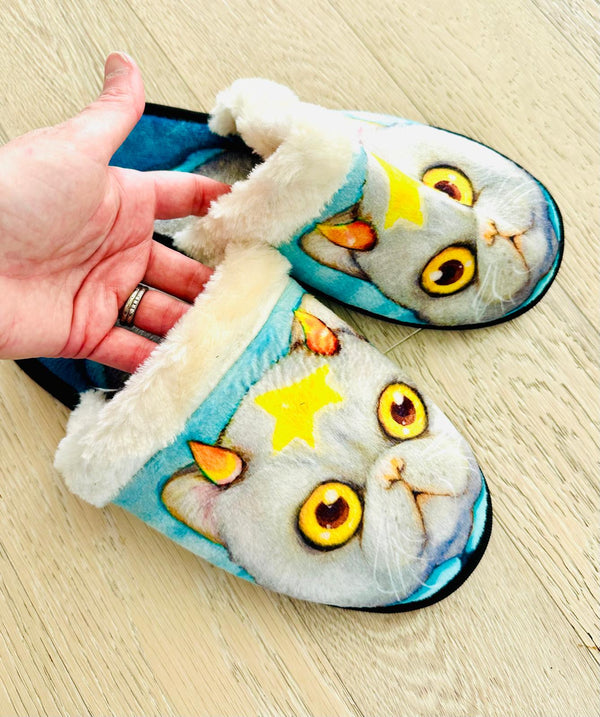 Pantuflas peludas Kibbles and Nips