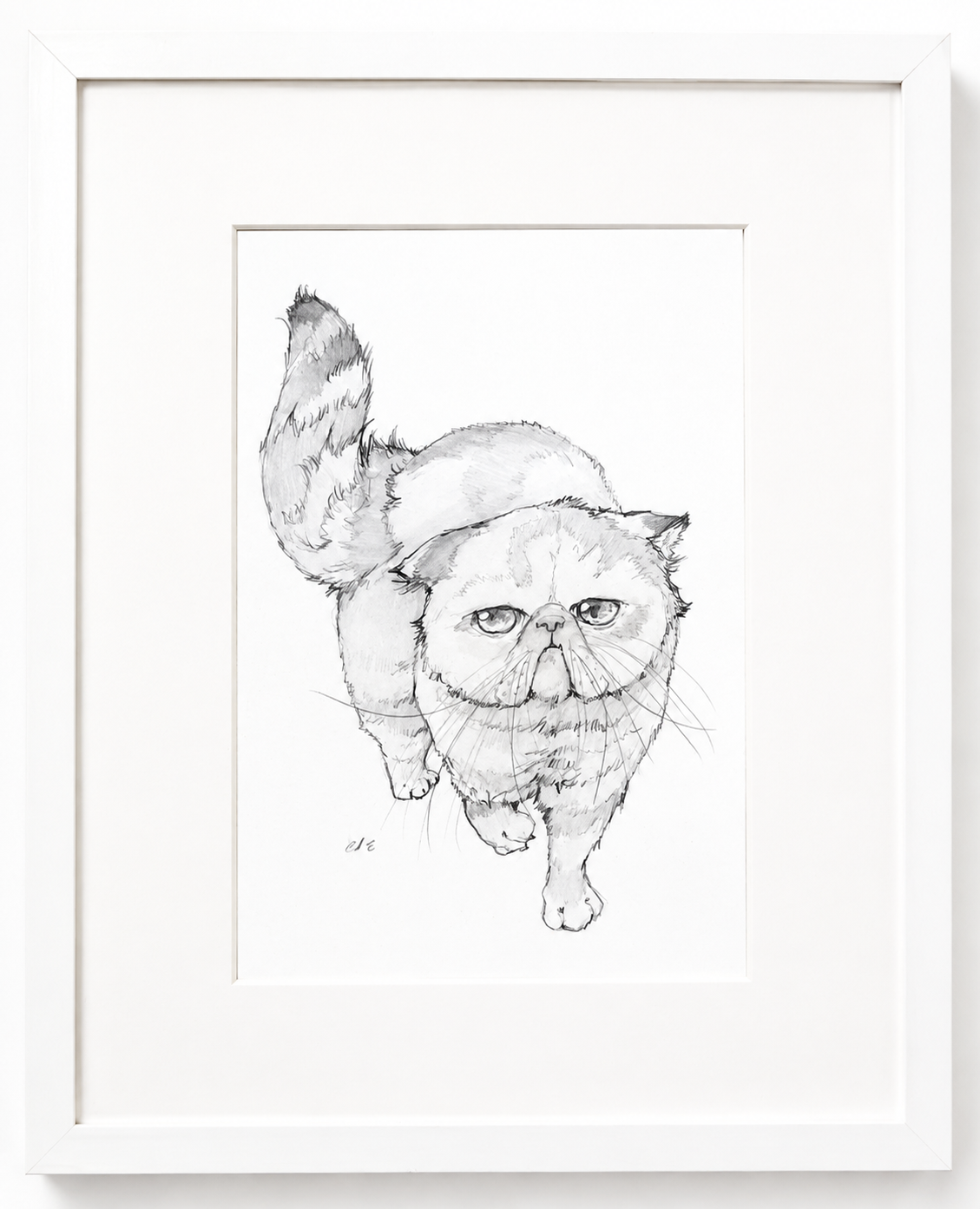 Lil Miss Catitude – Original Drawing