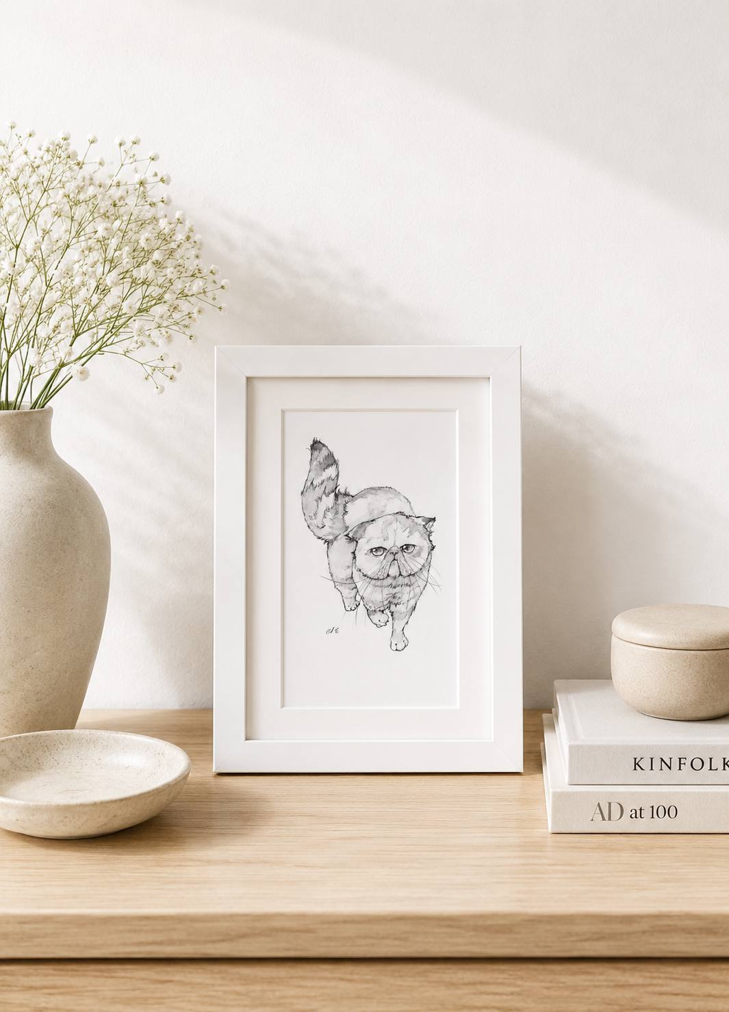 Lil Miss Catitude – Original Drawing