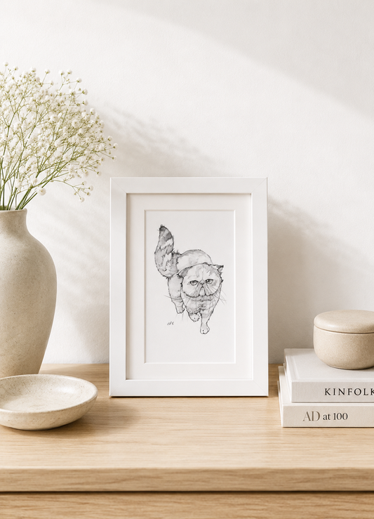 Lil Miss Catitude – Original Drawing