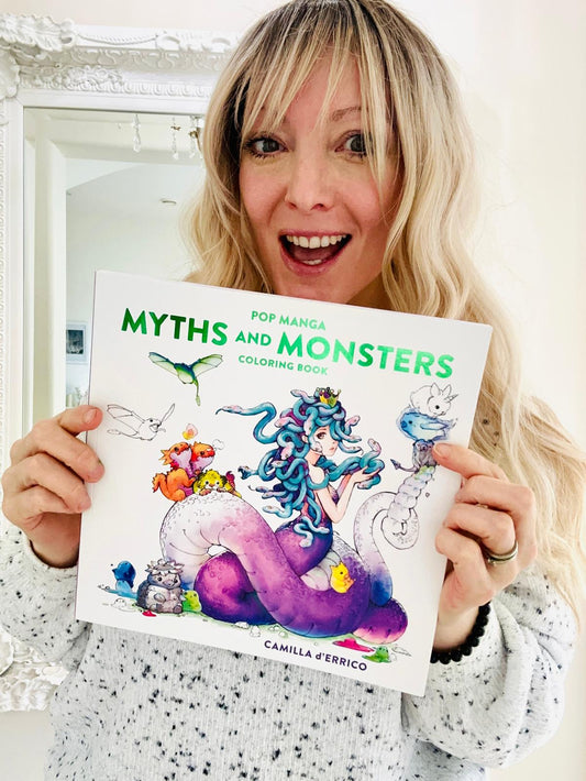 ✨PRE-ORDER ✨ Pop Manga Myths & Monsters Coloring Book