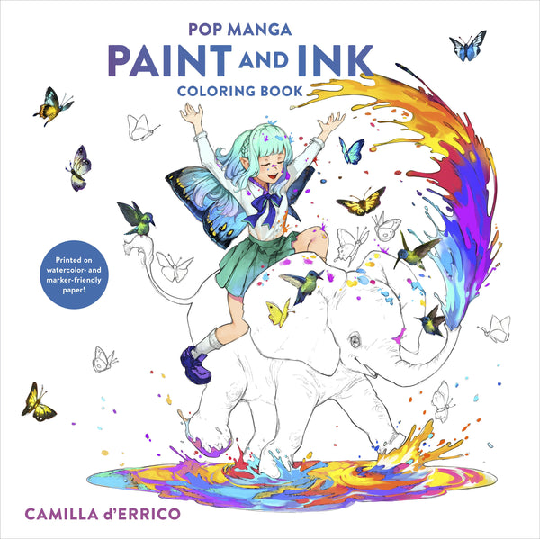 ✨PRE-ORDER ✨ Pop Manga Paint & Ink Coloring Book