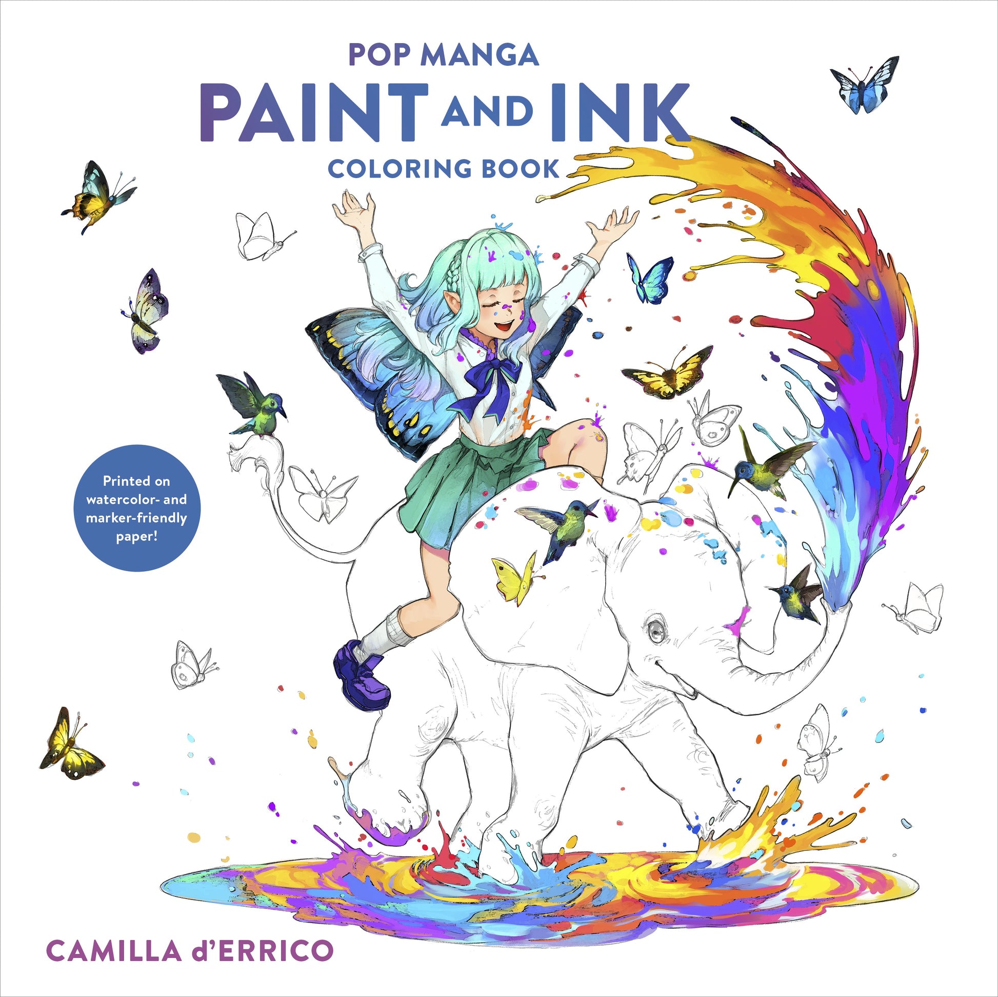 ✨PRE-ORDER ✨ Pop Manga Paint & Ink Coloring Book