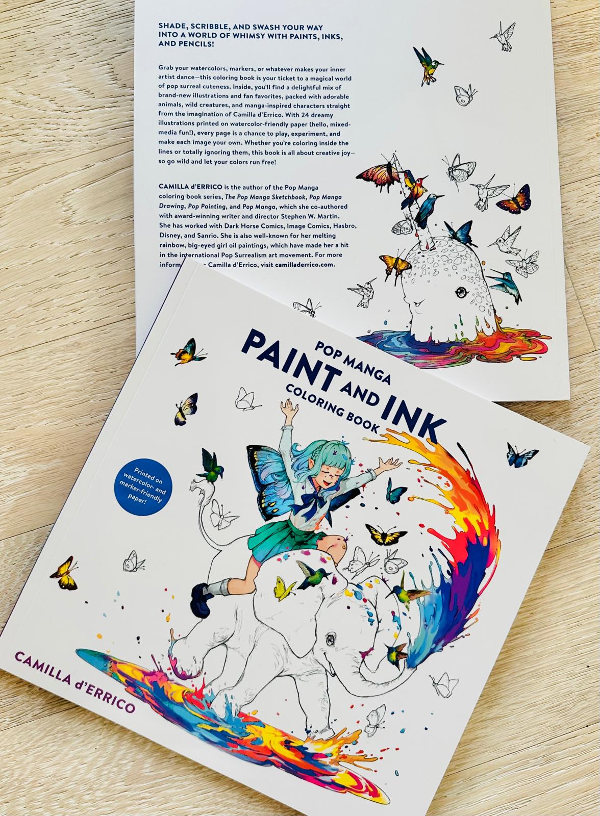 ✨PRE-ORDER ✨ Pop Manga Paint & Ink Coloring Book