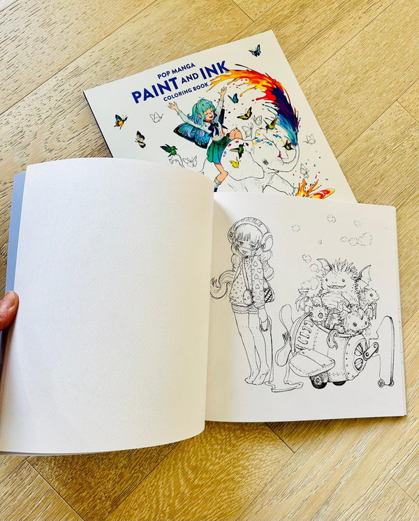 ✨PRE-ORDER ✨ Pop Manga Paint & Ink Coloring Book