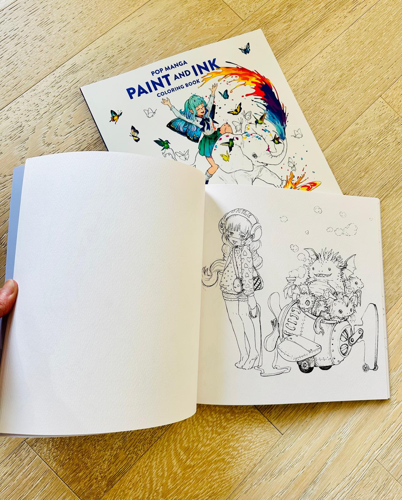 ✨PRE-ORDER ✨ Pop Manga Paint & Ink Coloring Book