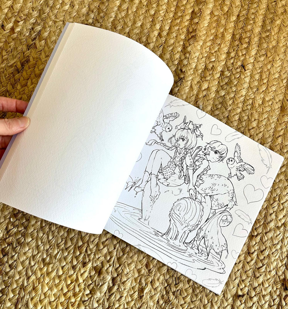 Deep Ink Color Book Artist Coloring Books: Pop Manga Paint & Ink Coloring Book ...