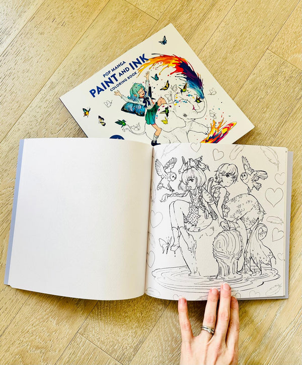 ✨PRE-ORDER ✨ Pop Manga Paint & Ink Coloring Book