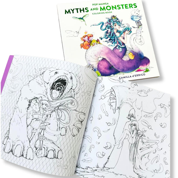 Reserva el libro para colorear Pop Manga Catitude