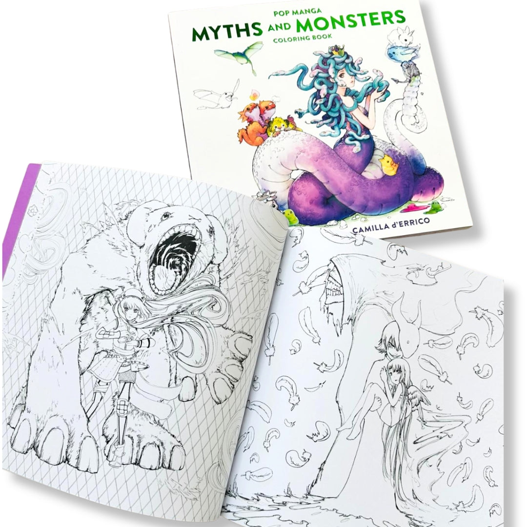 Reserva el libro para colorear Pop Manga Catitude