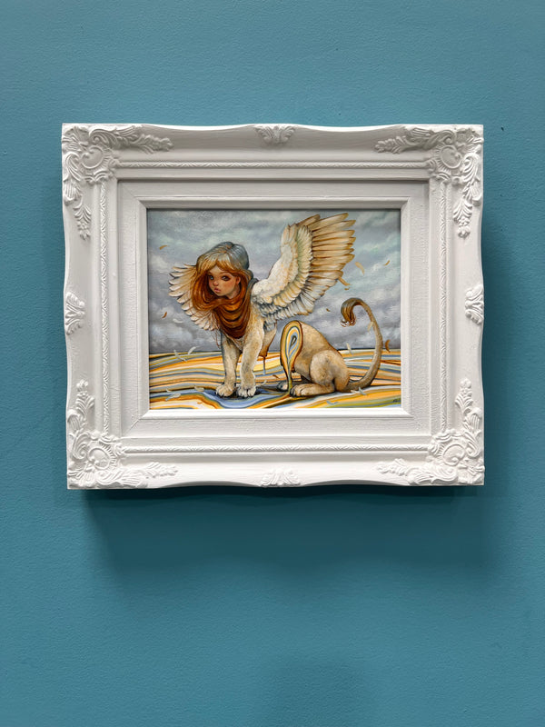 Veiled in Vivid Riddles – Original Sphinx Painting