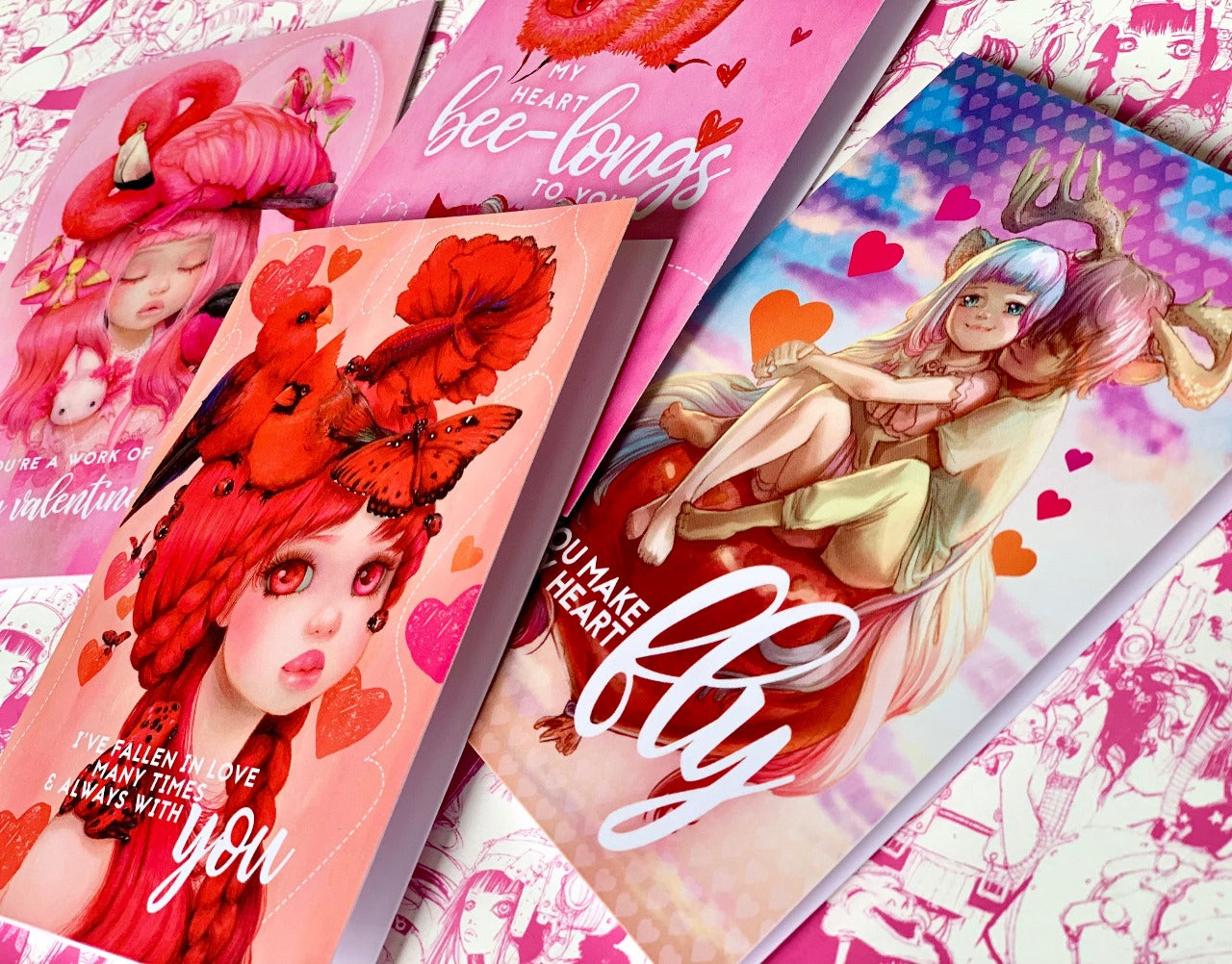 Valentine's Day Greeting Cards - Set of 4