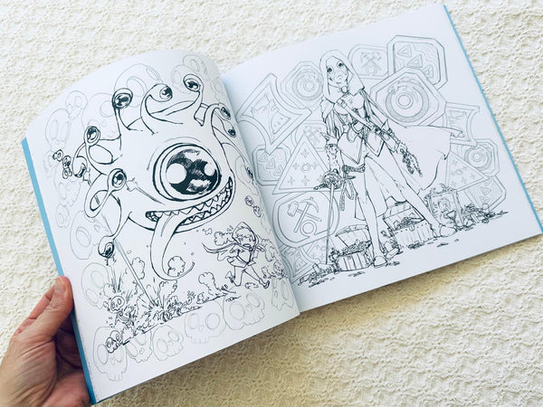Dungeons & Dragons Pop Manga Coloring Book